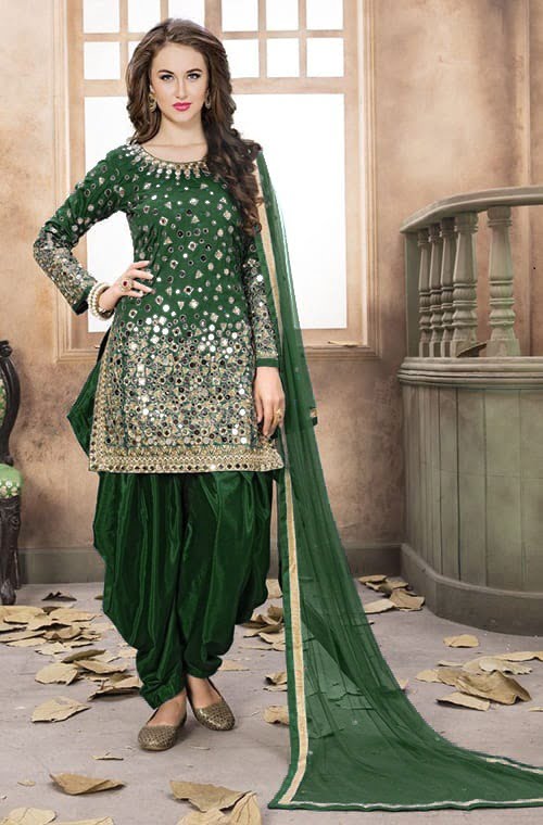 extreme-real-mirror-work-party-wear-dark-green-color-patiyala-suit