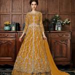 energetic-mustard-yellow-color-vaishnavi-net-with-coding-embroidery-work-anarkali-suit