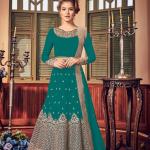 impeccable-sea-green-color-heavy-georgette-embroidery-stone-work-suit
