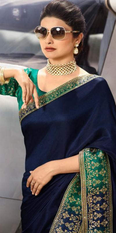 prachi-desai-in-navy-blue-color-soft-silk-saree-with-full-work-banarasi-blouse
