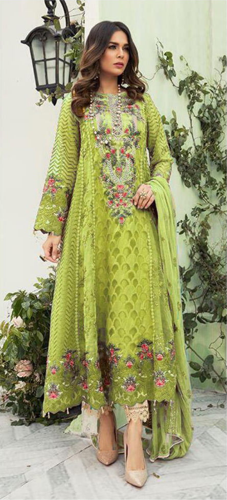 stylish-pear-green-color-heavy-fox-georgette-casual-wear-salwar-suit