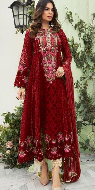 stylish-red-color-heavy-fox-georgette-casual-wear-salwar-suit