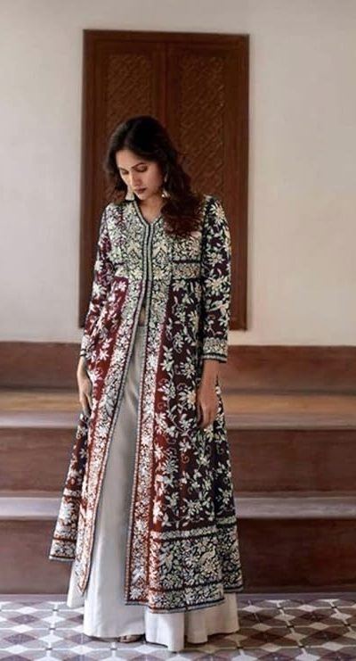 MF TAPARIA Red Color Cotton Slub With Heavy Embroidery Work Sharara Suit Wedding, Party, Festive, Events Etc. Expected 4-6 Working Days @1849/- | Jump Suits, Casual Suits, Creative suits, Designer Suits, Palazzo Suits, Party Wear Suits, Patiala Suits, Salwar suit, Straight Suits