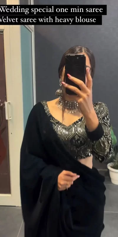 KD-439  Saree : Sequence Work Blouse : Sequence Lace work Party Wear, Wedding Wear, Events Etc.@1999/- | Bollywood Sarees, Creative Sarees, Designer Sarees, Ethnic Saree, Modern Digital sarees, Party Wear Sarees, Sarees