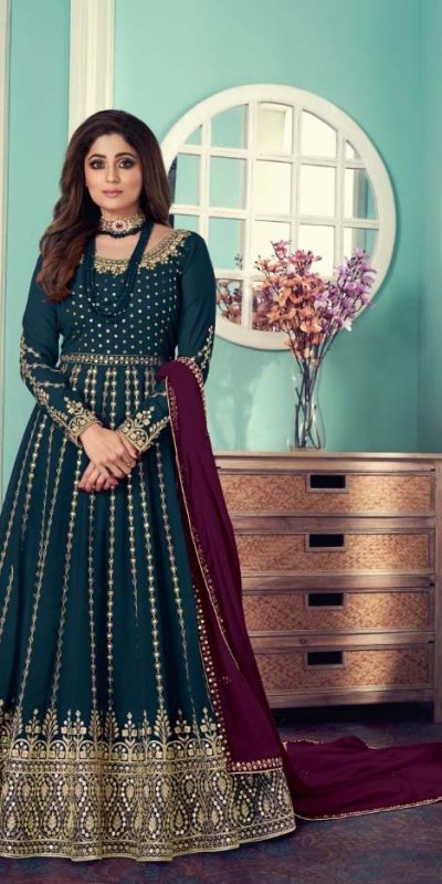 adorable-stone-green-color-gown-georgette-with-embroidery-work