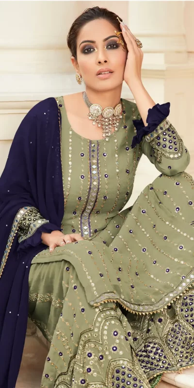 green-blue-georgette-embroidered-sharara-suit-with-real-mirror-work