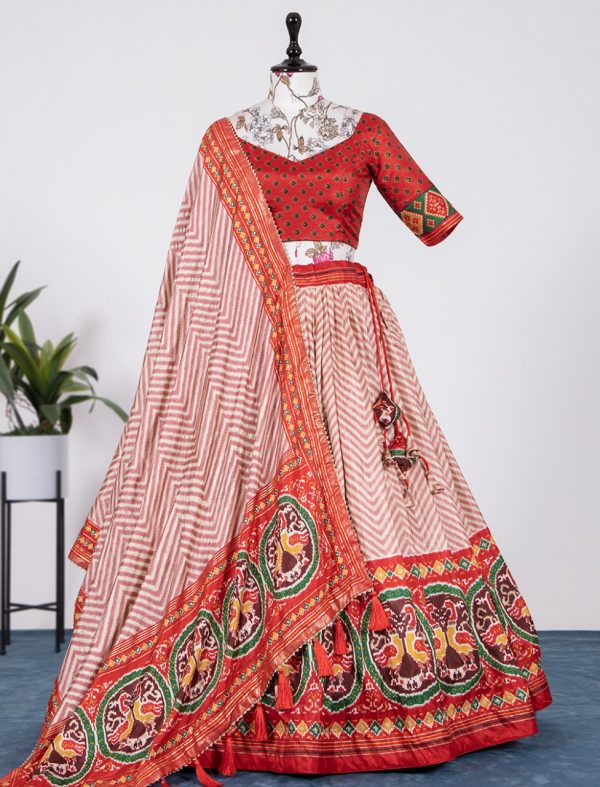new-exclusive-orange-color-silk-with-heavy-tassels-lehenga-choli