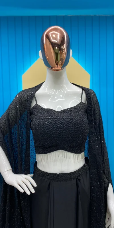  LG-1822 Black Color Rangoli Silk Heavy Sequence Threads Embroidery Salwar Suit Casual, Wedding, Festive, Events Expected Delivery 4-6 Working Days @2099/- | Jump Suits, Casual Suits, Creative suits, Designer Suits, Palazzo Suits, Party Wear Suits, Patiala Suits, Salwar suit, Straight Suits