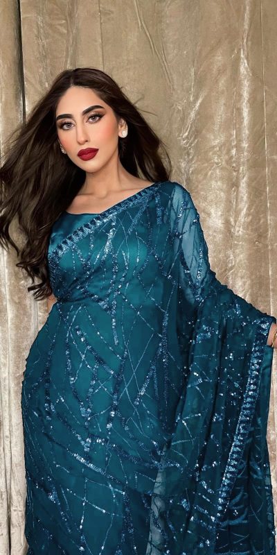 JR 615 Blue Color Georgette Embroidery Sequence Piping Saree Casual, Wedding, Festive, Events Expected Delivery 4-6 Working Days @1799/- | Bollywood Sarees, Creative Sarees, Designer Sarees, Embroidered Sarees, Ethnic Saree, Modern Digital sarees, Party Wear Sarees, Sarees