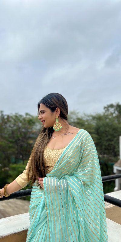 JR 582 Aquamarine Color Georgette Embroidery Sequence Saree Casual, Wedding, Festive, Events Expected Delivery 4-6 Working Days @1649/- | Bollywood Sarees, Creative Sarees, Designer Sarees, Embroidered Sarees, Ethnic Saree, Modern Digital sarees, Party Wear Sarees, Sarees