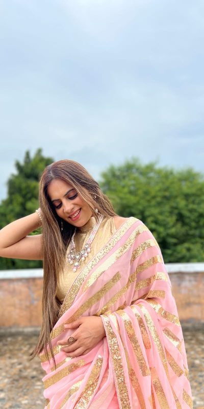 JR 610 Pink Color Georgette Embroidery Sequence Saree Casual, Wedding, Festive, Events Expected Delivery 4-6 Working Days @1749/- | Bollywood Sarees, Creative Sarees, Designer Sarees, Embroidered Sarees, Ethnic Saree, Party Wear Sarees, Sarees