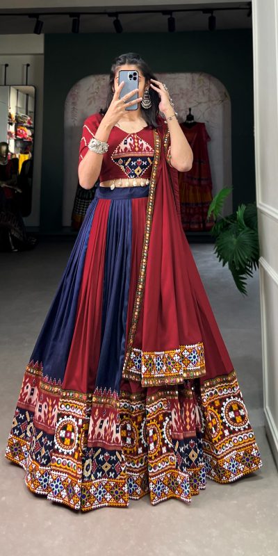 LNB 1617 Navy Blue Color Rayon Printed Silk Work Lehenga Choli Festive Party Wedding, Events etc. Delivery 4-6 Working Days @4399/- | Creative Lehenga, Designer Lehenga, Embroidered Lehenga, Lehenga, Party Wear Lehenga