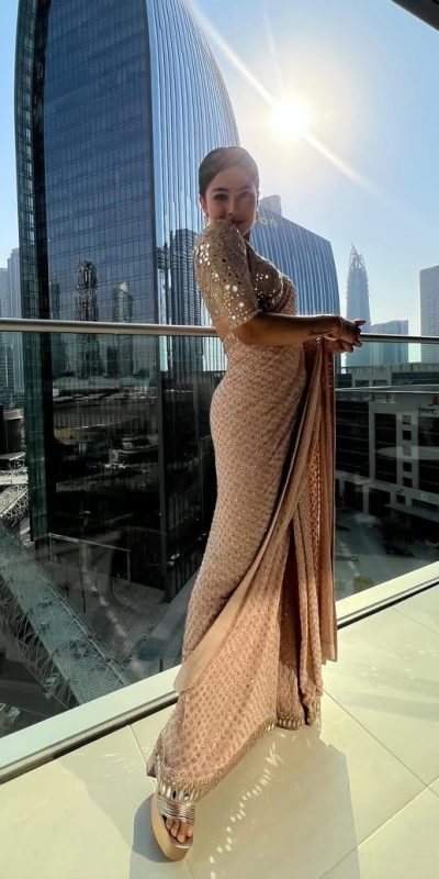 DF Rashmika Cream color Georgette 60 Gram Multi Zari Embroidery Work Saree , Wedding, Festive, Events . Expected Delivery 4-6 Working Days @1999/- only | Bollywood Sarees, Creative Sarees, Designer Sarees, Embroidered Sarees, Ethnic Saree, Modern Digital sarees, Party Wear Sarees, Sarees