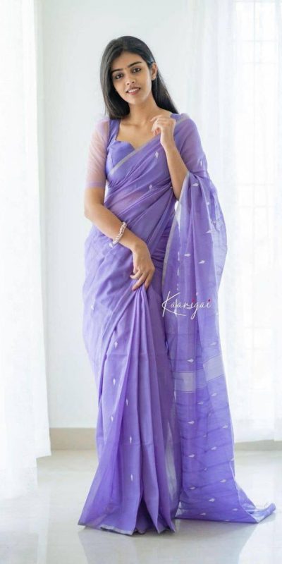 KP 5063 Purple Color Soft Lilan Cotton Rich Pallu & Jacquard Work Saree Casual, Wedding, Festive, Events . Expected Delivery 4-6 Working Days @1349/- only | Bollywood Sarees, Creative Sarees, Designer Sarees, Embroidered Sarees, Ethnic Saree, Modern Digital sarees, Party Wear Sarees, Sarees