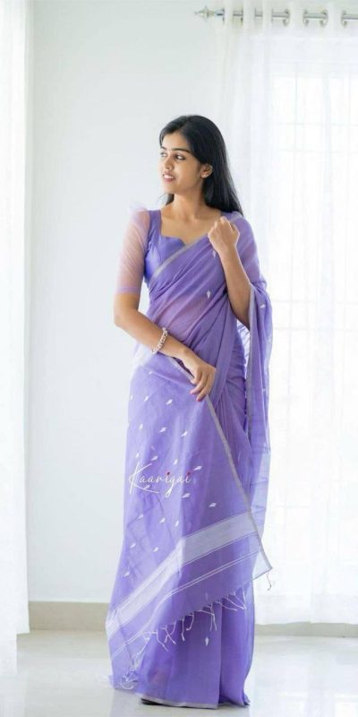 KP 5063 Purple Color Soft Lilan Cotton Rich Pallu & Jacquard Work Saree Casual, Wedding, Festive, Events . Expected Delivery 4-6 Working Days @1349/- only | Bollywood Sarees, Creative Sarees, Designer Sarees, Embroidered Sarees, Ethnic Saree, Modern Digital sarees, Party Wear Sarees, Sarees
