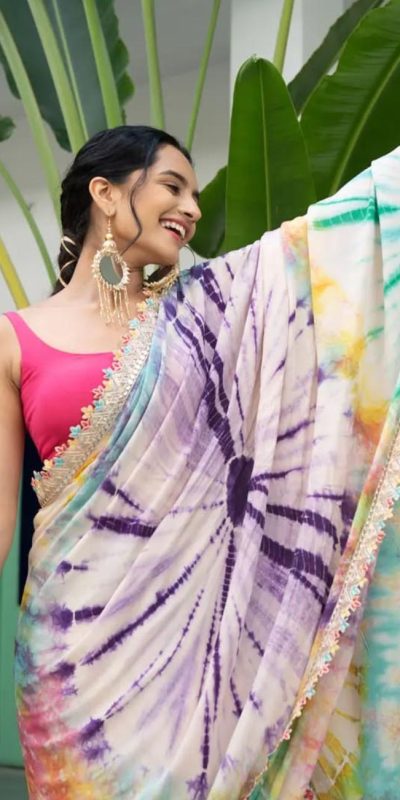 MS 459 Multi color Chinon fabric Embroidery Coding Sequins Lace Saree Casual, Wedding, Festive, Events . Expected Delivery 4-6 Working Days @1649/- only | Bollywood Sarees, Creative Sarees, Designer Sarees, Embroidered Sarees, Ethnic Saree, Modern Digital sarees, Party Wear Sarees, Sarees