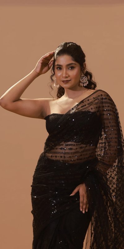 BT 352 Black Color Nylon Butterfly Net Sequence With Thread Work Saree Casual, Wedding, Festive, Events . Expected Delivery 4-6 Working Days @1699/- only | Bollywood Sarees, Creative Sarees, Designer Sarees, Embroidered Sarees, Ethnic Saree, Modern Digital sarees, Party Wear Sarees, Sarees