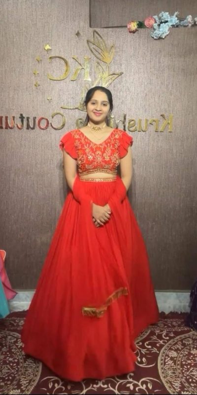 PC 333 Red Color Fox Georgette Embroidery Thread Work With Hand Pasting Mirror Lehenga Choli Wedding, Party, Festive, Events Delivery 4-6 Working Days @2129 | Bollywood Lehenga, Creative Lehenga, Designer Lehenga, Embroidered Lehenga, Lehenga, Party Wear Lehenga
