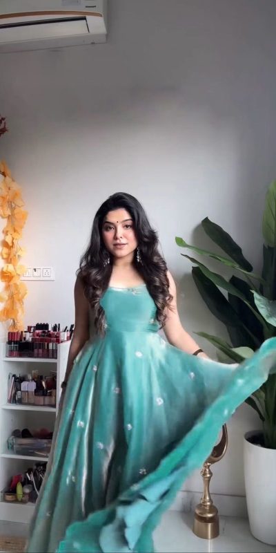 RTC 5838 Sky Blue Color Fendi Silk Thread With Sequence Anarkali Gown Casual, Wedding, Party, Festive, Events Etc.4-6 Working Days@ 2149/-only | Bollywood Gowns, Creative Gowns, Designer Gowns, Embroidered Gowns, Gowns, Party Wear Gowns