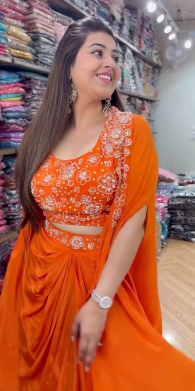 RTC 5859 Orange Color Satin Silk Thread With Sequence Dhoti Suit Casual, Wedding, Festive, Events. Expected Delivery 4-6 Working Days @1999/- only | Jump Suits, Casual Suits, Creative suits, Designer Suits, Palazzo Suits, Party Wear Suits, Patiala Suits, Salwar suit, Straight Suits