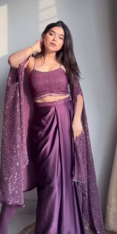 LG 1822 Wine Color Rangoli Silk Sequence Threads Work Dhoti Suit Casual, Wedding, Festive, Events. Expected Delivery 4-6 Working Days @2099/- only | Jump Suits, Casual Suits, Creative suits, Designer Suits, Palazzo Suits, Party Wear Suits, Patiala Suits, Salwar suit, Straight Suits