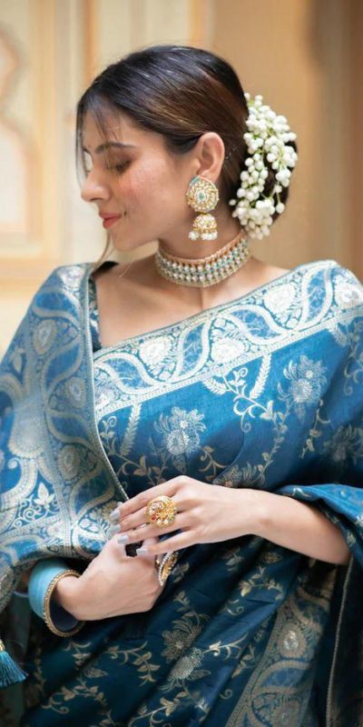 MB 494 Blue Color Soft Litchi Silk All Over Weaving Saree Casual, Wedding, Festive, Events . Expected Delivery 4-6 Working Days @1199/- only | Bollywood Sarees, Creative Sarees, Designer Sarees, Embroidered Sarees, Ethnic Saree, Modern Digital sarees, Party Wear Sarees, Sarees