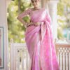 MB 494 Light Pink Color Soft Litchi Silk All Over Weaving Saree Casual, Wedding, Festive, Events . Expected Delivery  4-6 Working Days @1199/- only                                                                                                                                             | Bollywood Sarees, Creative Sarees, Designer Sarees, Embroidered Sarees, Ethnic Saree, Modern Digital sarees, Party Wear Sarees, Sarees