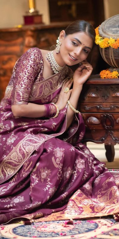 MB 494 Wine Color Soft Litchi Silk All Over Weaving Saree Casual, Wedding, Festive, Events . Expected Delivery 4-6 Working Days @1199/- only | Bollywood Sarees, Creative Sarees, Designer Sarees, Embroidered Sarees, Ethnic Saree, Modern Digital sarees, Party Wear Sarees, Sarees