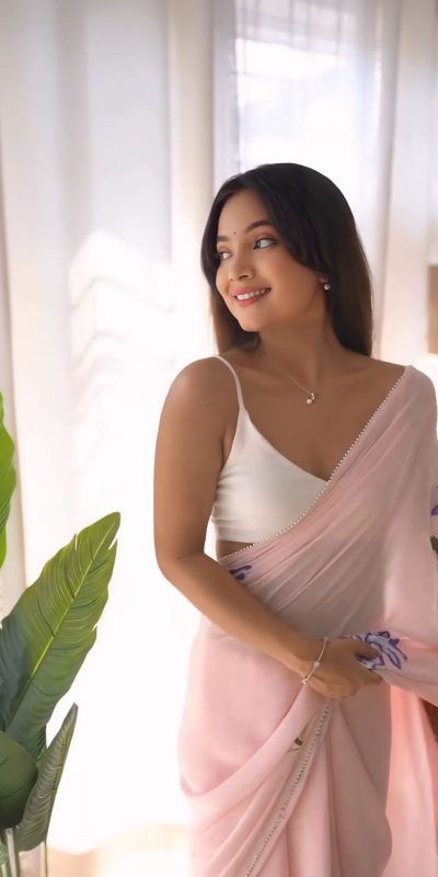 SC 408 Pink Color Pure Soft Georgette Silk Pari Work Saree Casual, Wedding, Festive, Events . Expected Delivery 4-6 Working Days @1599/- only | Bollywood Sarees, Creative Sarees, Designer Sarees, Embroidered Sarees, Ethnic Saree, Modern Digital sarees, Party Wear Sarees, Sarees
