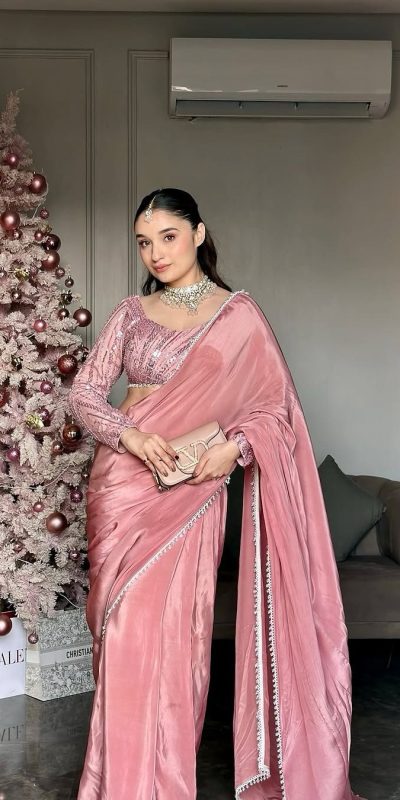 BE 335 Peach Color Crepe Silk With Kody Lace Work Saree Casual, Wedding, Festive, Events . Expected Delivery 4-6 Working Days @2099/- only | Bollywood Sarees, Creative Sarees, Designer Sarees, Embroidered Sarees, Ethnic Saree, Modern Digital sarees, Party Wear Sarees, Sarees