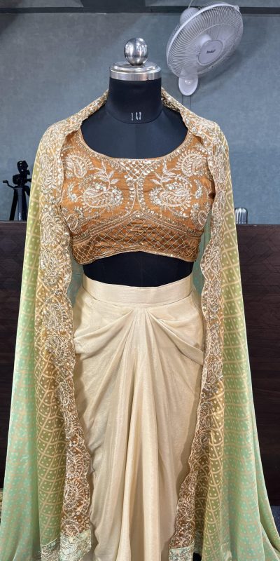 BD 1747 Orange Color Chinon Silk Embroidery Sequins Work Dhoti Suit Casual, Wedding, Party, Festive, Events Etc.4-6 Working Days@ 1999/-only | Jump Suits, Casual Suits, Creative suits, Designer Suits, Palazzo Suits, Party Wear Suits, Patiala Suits, Salwar suit, Straight Suits