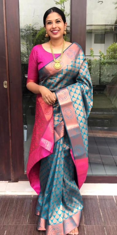 KP 4065 Blue Color Soft Litchi Silk jacquard Work On All Over Saree Casual, Wedding, Festive, Events . Expected Delivery 4-6 Working Days @1299/- only | Bollywood Sarees, Creative Sarees, Designer Sarees, Embroidered Sarees, Ethnic Saree, Modern Digital sarees, Party Wear Sarees, Sarees