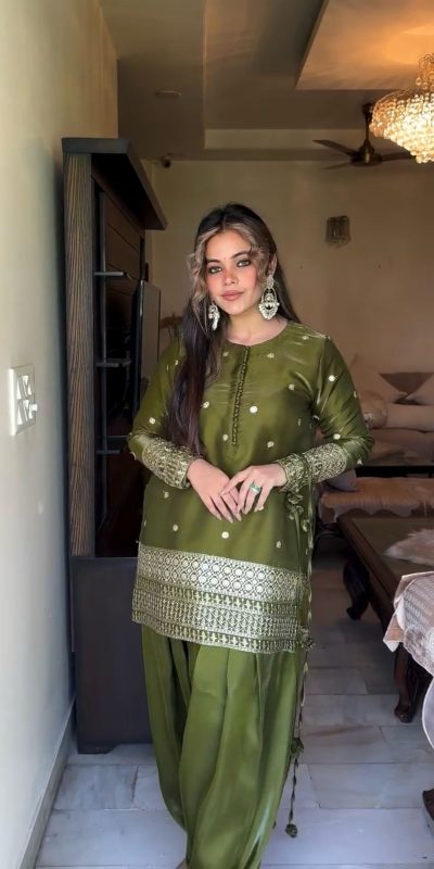 KD 1503 Green Color Japan Satin Silk Sequence Work Salwar Suit Casual, Wedding, Festive, Events . Expected Delivery 4-6 Working Days @1899/- only | Jump Suits, Casual Suits, Creative suits, Designer Suits, Palazzo Suits, Party Wear Suits, Patiala Suits, Salwar suit, Straight Suits