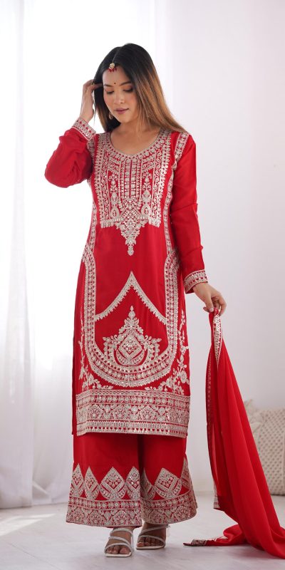KB 280 Red Color Vichitra Silk Embroidery Sequence Salwar Suit Casual, Wedding, Party, Festive, Events Etc.4-6 Working Days@ 1969/-only | Jump Suits, Casual Suits, Creative suits, Designer Suits, Palazzo Suits, Party Wear Suits, Patiala Suits, Salwar suit, Straight Suits