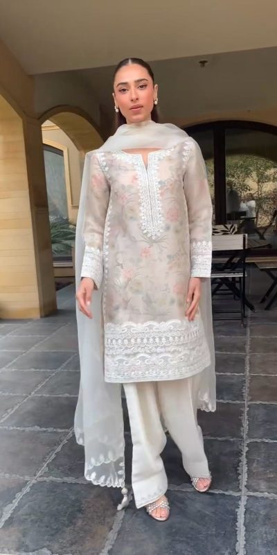LG 1932 White Color Tobi Organza Printed With Embroidery Salwar Suit Casual, Wedding, Festive, Events . Expected Delivery 4-6 Working Days @2049/- only | Jump Suits, Casual Suits, Creative suits, Designer Suits, Palazzo Suits, Party Wear Suits, Patiala Suits, Salwar suit, Straight Suits