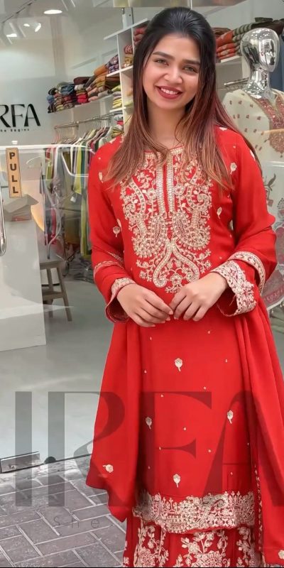VLM 271 Red Color Chinon Silk With Embroidery Work Salwar Suit Casual, Wedding, Festive, Events . Expected Delivery 4-6 Working Days @2149/- only | Jump Suits, Casual Suits, Creative suits, Designer Suits, Palazzo Suits, Party Wear Suits, Patiala Suits, Salwar suit, Straight Suits