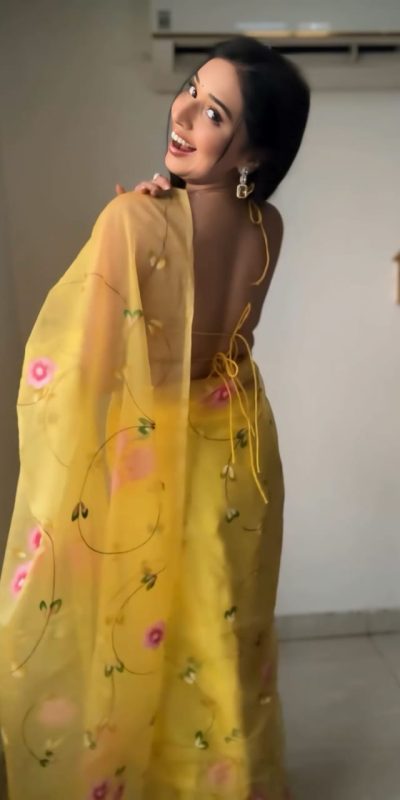 SC 236 Yellow Color Soft Organza Silk Ready To Wear Saree Casual, Wedding, Festive, Events . Expected Delivery 4-6 Working Days @1549/- only | Bollywood Sarees, Creative Sarees, Designer Sarees, Embroidered Sarees, Ethnic Saree, Modern Digital sarees, Party Wear Sarees, Sarees