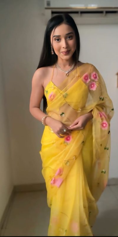 SC 236 Yellow Color Soft Organza Silk Ready To Wear Saree Casual, Wedding, Festive, Events . Expected Delivery 4-6 Working Days @1549/- only | Bollywood Sarees, Creative Sarees, Designer Sarees, Embroidered Sarees, Ethnic Saree, Modern Digital sarees, Party Wear Sarees, Sarees