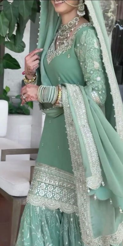 ZSR 3113 Firozi Color Chinon Embroidery Sequence Work Salwar Suit Casual, Wedding, Festive, Events . Expected Delivery 4-6 Working Days @2099/- only | Jump Suits, Casual Suits, Creative suits, Designer Suits, Palazzo Suits, Party Wear Suits, Patiala Suits, Salwar suit, Straight Suits