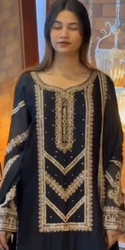 VLM 273 Black Color Georgette Embroidery Work Salwar Suit Casual, Wedding, Festive, Events . Expected Delivery 4-6 Working Days @2149/- only | Jump Suits, Casual Suits, Creative suits, Designer Suits, Palazzo Suits, Party Wear Suits, Patiala Suits, Salwar suit, Straight Suits