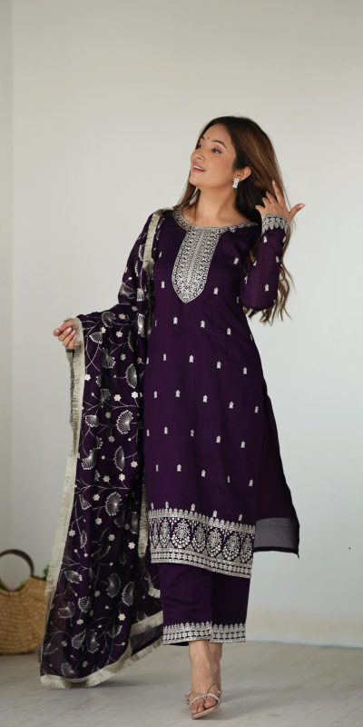 KB 276 Purple Color Rangoli Silk Sequence Jari Work Salwar Suit Casual, Wedding, Party, Festive, Events Etc.4-6 Working Days@ 2049/-only | Jump Suits, Casual Suits, Creative suits, Designer Suits, Palazzo Suits, Party Wear Suits, Patiala Suits, Salwar suit, Straight Suits