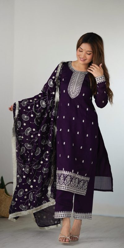 KB 276 Purple Color Rangoli Silk Sequence Jari Work Salwar Suit Casual, Wedding, Party, Festive, Events Etc.4-6 Working Days@ 2049/-only | Jump Suits, Casual Suits, Creative suits, Designer Suits, Palazzo Suits, Party Wear Suits, Patiala Suits, Salwar suit, Straight Suits