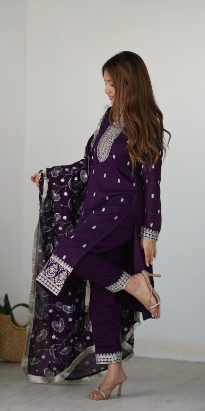 KB 276 Purple Color Rangoli Silk Sequence Jari Work Salwar Suit Casual, Wedding, Party, Festive, Events Etc.4-6 Working Days@ 2049/-only | Jump Suits, Casual Suits, Creative suits, Designer Suits, Palazzo Suits, Party Wear Suits, Patiala Suits, Salwar suit, Straight Suits