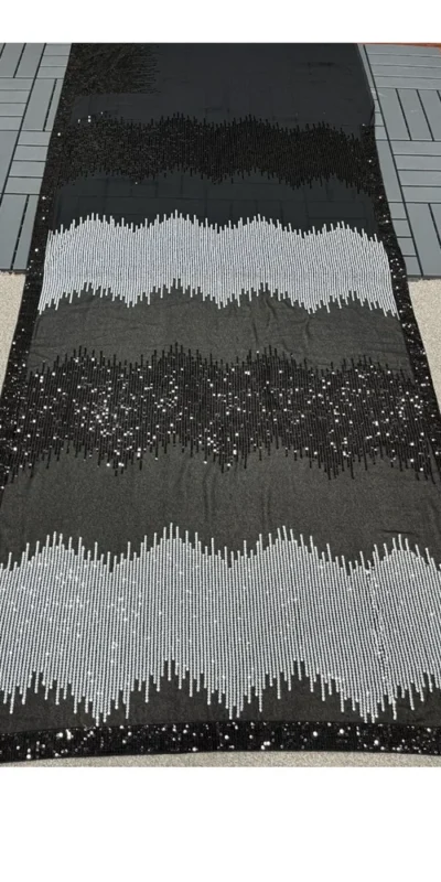 DF 3424 Black Color Georgette Heavy 5MM Sequins embroidery Work Saree Casual, Wedding, Festive, Events . Expected Delivery  4-6 Working Days @1749/- only                                                 | Bollywood Sarees, Creative Sarees, Designer Sarees, Embroidered Sarees, Ethnic Saree, Modern Digital sarees, Party Wear Sarees, Sarees