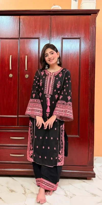 LG 1993 Black Color Roman Silk Embroidery Work Mirror Work Salwar Suit Casual, Wedding, Festive, Events . Expected Delivery  4-6 Working Days @2099/- only      | Jump Suits, Casual Suits, Creative suits, Designer Suits, Palazzo Suits, Party Wear Suits, Patiala Suits, Salwar suit, Straight Suits