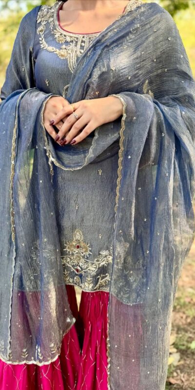 BE 380 Gray Fandy Salwar Suit Perfect for Wedding, Party, Ethnic Day, Family Gatherings, Sangeet . Available at ₹1999 only. Delivery 4-6 Working Days | Jump Suits, Tops & Bottoms, Track Suits, Trendy Wear, Casual Suits, Creative suits, Designer Suits, Palazzo Suits, Party Wear Suits, Patiala Suits, Salwar suit, Straight Suits