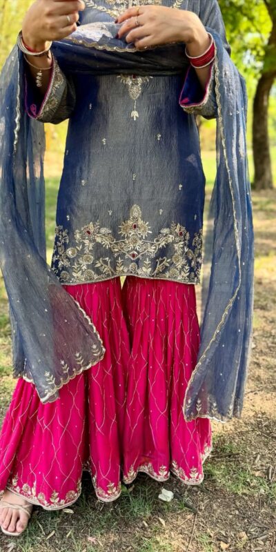 BE 380 Gray Fandy Salwar Suit Perfect for Wedding, Party, Ethnic Day, Family Gatherings, Sangeet . Available at ₹1999 only. Delivery 4-6 Working Days | Jump Suits, Tops & Bottoms, Track Suits, Trendy Wear, Casual Suits, Creative suits, Designer Suits, Palazzo Suits, Party Wear Suits, Patiala Suits, Salwar suit, Straight Suits