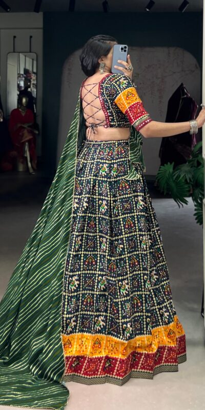LNB 1638 Green Color Cotton Printed With Foil Work Lehenga Choli Wedding, Party, Festive, Events Etc. Delivery 4-6 Working Days Rs 1999 | Bollywood Lehenga, Creative Lehenga, Designer Lehenga, Embroidered Lehenga, Lehenga, Party Wear Lehenga