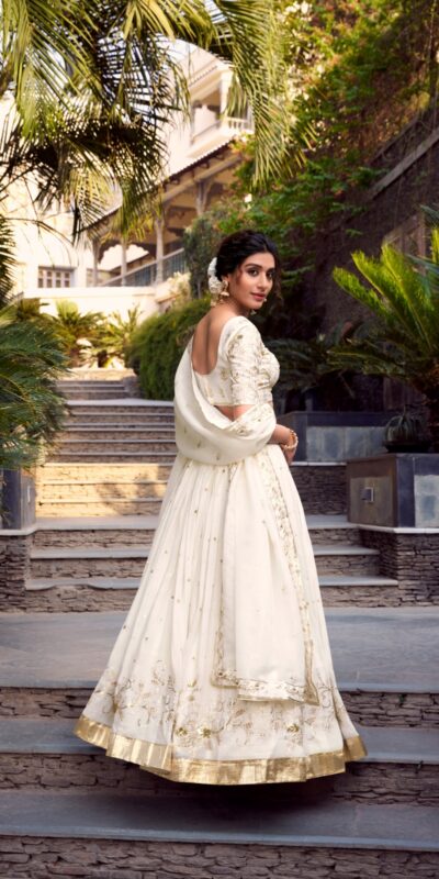 LNB 1422 Off White Color Silver Glosy Sequins and Embroidery Foil Work Lehenga Choli Wedding, Party, Festive, Events Etc. Delivery 4-6 Working Days Rs 3299 | Bollywood Lehenga, Creative Lehenga, Designer Lehenga, Embroidered Lehenga, Lehenga, Party Wear Lehenga