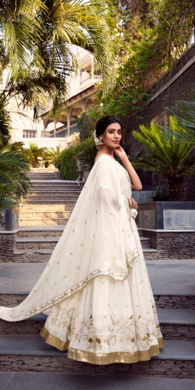 LNB 1422 Off White Color Silver Glosy Sequins and Embroidery Foil Work Lehenga Choli Wedding, Party, Festive, Events Etc. Delivery 4-6 Working Days Rs 3299 | Bollywood Lehenga, Creative Lehenga, Designer Lehenga, Embroidered Lehenga, Lehenga, Party Wear Lehenga